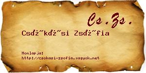 Csókási Zsófia névjegykártya